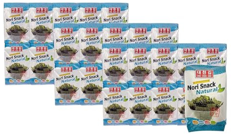 Daechun (Choi''s1) Snack Nori de algas naturales tostadas, 0.18 oz x 60 piezas, paquete de 3, producto de Corea