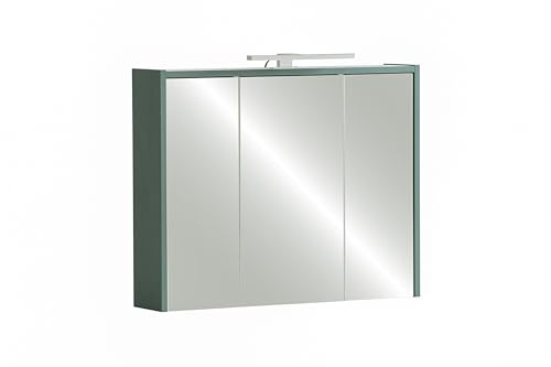 Schildmeyer Lovis Spiegelschrank 157102, Waldgrün, 74,5 x 16,0 x 62,7 cm