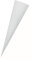 Adina Kleine Geschwisterschultüte weiß 35cm rund ohne Verschluss Stabiler Karton Weiss 35cm