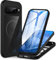 CENHUFO Coque Google Pixel 9/9 Pro, Antichoc Housse avec Protection écran, 360° Protégé Téléphone Etui Double Face Case Transparent Portable Intégrale Coque pour Google Pixel 9/9 Pro 5G - Noir