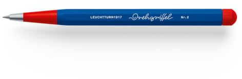 LEUCHTTURM1917 Drehgriffel Nr. 2 Druckbleistift, Bauhaus Edition | Königsblau/Rot, 0,7 mm HB, Aluminium, nachfüllbar, Mechanik gefertigt in Deutschland
