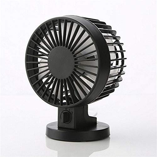 WALFREW Ventilatore Mini USB Ventilatore da scrivania Portatile Ultra-Tranquille Quadri elettrici creativi Desktop Silenzioso con Doppio Lato Lame a casa(Schwarz)