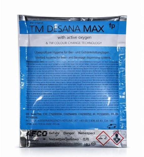 TM Desana Max fp Lot de 50 nettoyants pour tuyaux de bière Bleu 45 g