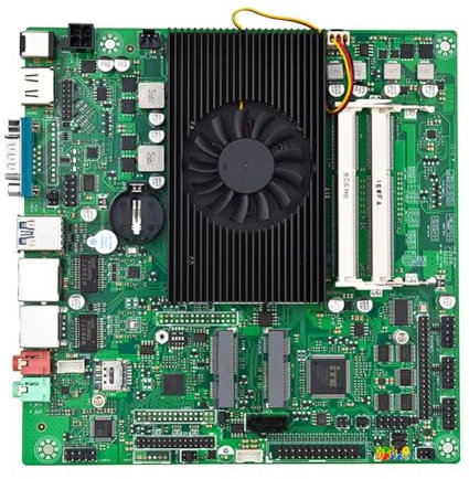 MQODLFP ITX-4568A01-5200U Motherboard Industrial Mini ITX 2*DDR4 RTL8111H Gigabit Network Card Onboard CPU Fan