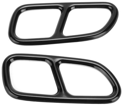 FEILIVCI Ersatzteile Für M&ercedes Für B&ENZ CLA SLK R172 SL R231 2009-2017 Auspuffblende Rahmen Quad Outlet Endrohr Dekor Auspuffblende Abgasanlage