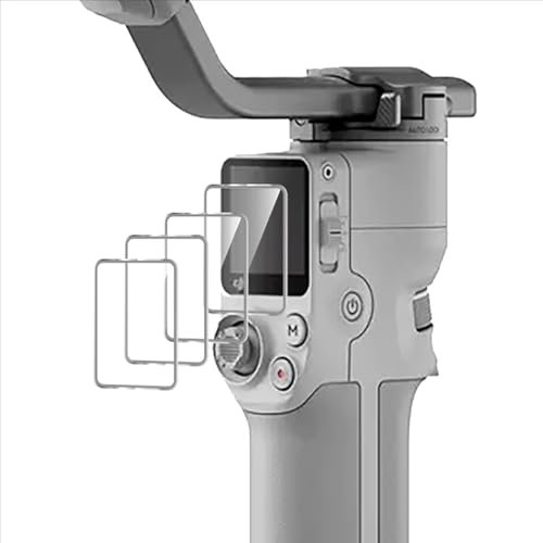 GIOPUEY [4 Pack Screen Protector Compatible with DJI RS 4 mini, High Transmittance Glass, Scratch Resistant, Case Friendly, OilProof, Tempered Glass for DJI RS 4 mini