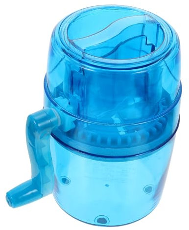 HOMSFOU Portable Manuelle Eismaschine Handkurbel-eiszerkleinerer Für Zuhause Für Smoothies Und Cocktails Langlebig Und Leicht Zu Bedienen Für Sommergetränke