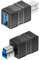QIANRENON 5 Gbps USB 3.0 B a USB 3.0 Conector de datos USB 3.0 Tipo B macho a tipo A hembra adaptador de impresora USB B 3.0 a USB-A 3.0 convertidor, para escáner de disco duro (no para tipo B 2.0), 2