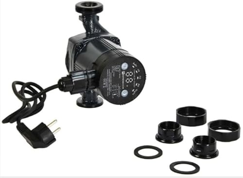 Hocheffizienzpump Umwälzpumpe EHI 25-60/130 für Heizungsanlagen +Verschraubungen