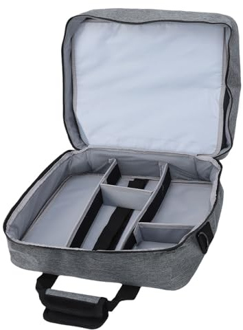 LICAEVEY Custodia per Mixer Audio, Borsa per Mixer DJ di Grande capacità con Divisori Rimovibili e Imbottitura da 10 Mm, Custodia Protettiva per Attrezzatura Podcast, Cavi Microfoni