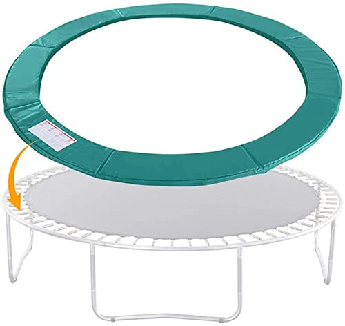 GJMSSMY Tappeto Elastico anticaduta in Nylon da 4,88 m (16 Piedi) Resistente ai Raggi UV, Comodo e Sicuro con Copertura Laterale di Protezione, Colore Verde, Adatto a Bambini e Adulti.