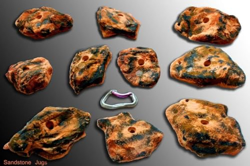Move-it-Climbingholds Sandstone Jugs Klettergriffe XL, Farbe:neon orange