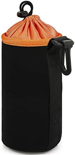 MyGadget Protective Camera Lens Case Soft Pouch - Waterproof Neoprene Bag Holder Lens Protector Sony - Single Cover Size L