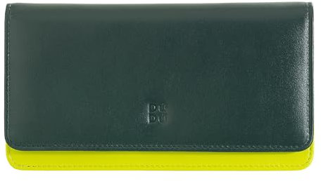DUDU Mehrfarbige Kuvert - Brieftasche RFID in Leder Mangrove