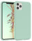 EAZY CASE Premium Silikon Handyhülle kompatibel mit iPhone 11 Pro Max, Slimcover mit Kameraschutz und Innenfutter, Silikonhülle, Schutzhülle, Bumper, Handy Case, Hülle, Softcase, Mintgrün, Grün