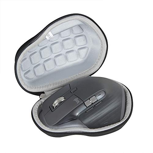 Hermitshell Hard Carrying Case for Logitech MX Master 3 Advanced Wireless Mouse (Compact Version 2.0) (Black), Black, Modern, Black, Modern