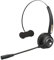 MediaRange Wireless Mono Headset with Microphone, 180 mAh Battery, Black