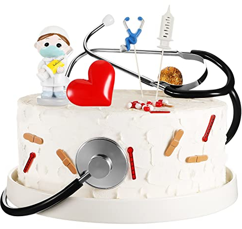 21 x Cupcake-Topper für Krankenschwestern, als Dekoration für Partys, Krankenschwestern, Schulabschluss, Partys, Dekorationen, Arzt, Krankenschwester, Mottoparty