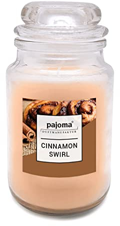 pajoma Teelichter Duftkerzen, in Polycarbonat Hülle oder im Glas, duftintensiv (Cinnamon Swirl, Bonbonglas)