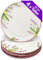 Lashuma Lot de 4 grandes assiettes plates rondes en céramique violet lavande Ø 25 cm
