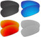 EZReplace Lenses Replacement for Oakley Square Wire 2.0 Sunglasses (Polarized Lenses) - Fits Oakley Square Wire 2.0 Frame (Carbon Black+Ice Blue+Fire Red+Metal Silver)