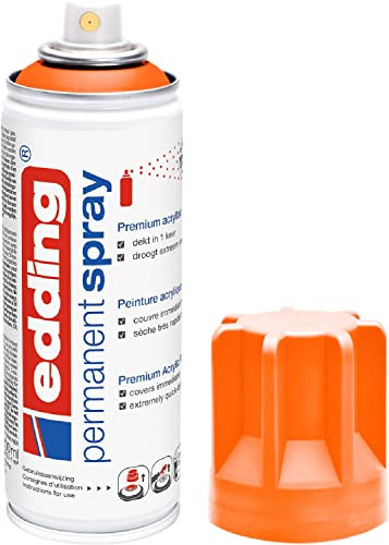 edding 5200 - Spray Permanente - Naranja Neón Mate - 200 ml
