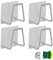 Helweet Porte Éponge Inox, Porte Éponge Évier Cuisine, 4 Pièces Porte-éponges Auto-Adhésifs, Porte Éponge Évier, Porte Éponge Cuisine, Porte-éponges, Pour Éponges, Brosser, Torchon