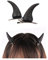 GIVBRO 2 x Teufelshorn Haarspangen Glitzer Halloween Haarnadeln Party Kostüm Zubehör für Rollenspiele Fotorequisiten Schwarz