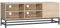 HOMCOM Mobile TV Moderno per TV max 60 in MDF e Acciaio con 4 Ripiani Aperti e Armadietto a 2 Livelli per Salotto e Soggiorno, 140x40x55.3 cm, color Legno e Nero