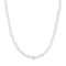BERGERLIN Collier Cristal de roche transparent - chaîne de cristal de roche transparent - Argent - XS-S