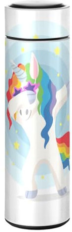 KAAVIYO Cool Licorne Drôle Bouteille d'eau Isotherme Mug pour en Acier Inoxydable Isolé