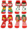 beifon 4 Paar Magnetische Weihnachtssocken für Damen & Herren, Hand in Hand Socken Magnet Weihnachten, 3D Lustige Christmas Socks Paar Socken mit Magnetarmen Freundschaftssocken Händchenhaltend