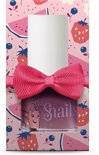 Snails 511727 Kinder Nagellack Mini Magic Watermelon, in Geschenkpackung, auf Wasserbasis, abwaschbar, unbedenklich, vegan