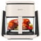 JIMMY AF3 Friggitrice ad aria multifunzione 2 in 1 con funzione piastra, 4 Litri, 1100W, 8 programmi di cottura