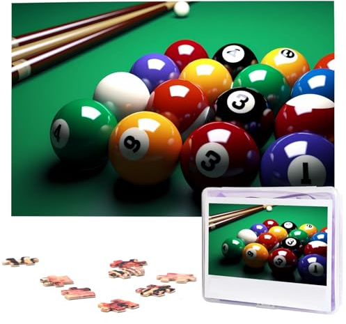 Billard-Puzzles Personalisiertes Puzzle 1000 Teile Puzzles von Fotos Bild Puzzle für Erwachsene Familie