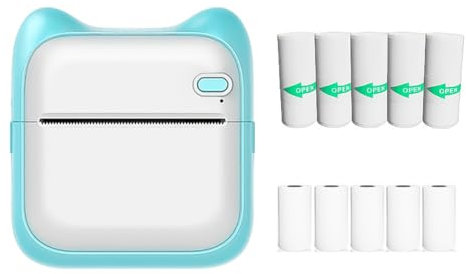 WANGCL Mini-imprimante, imprimante Photo Mobile, imprimante Photo sans Fil, imprimante Thermique