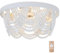VUDANZYER Boho Wood Beads Ceiling Fan with Light and Remote, 19 Bohemian Caged Ceiling Fan with 6 Speeds, Flush Mount Ceiling Fan for Bedroom Kitchen Living