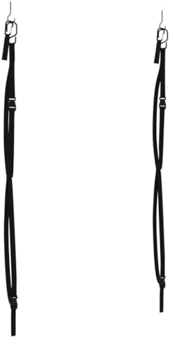 vidaXL Doppel Kajak Aufbewahrungsgurte mit Paddelklammern, Wandhalterung mit Gurten Schnellverschlüssen, Deckengurt für Kajak, Wandgurt, 50kg Polypropylen