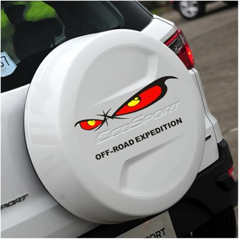 Off-Road-Abenteuer-Design, Auto-Reserverad-Dekoraufkleber, Logo-Abdeckung, lustige Augen, Cartoon-Styling-Aufkleber