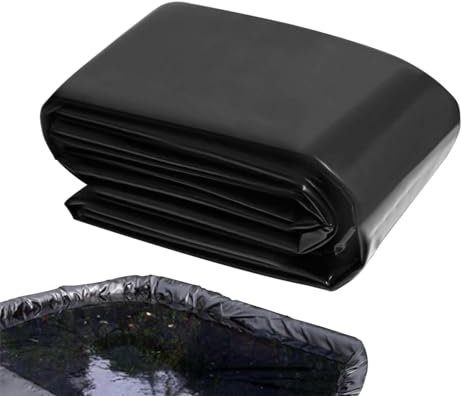 Fischteichfolie, faltbar, HDPE-Teichhaut, Teich-Set für Außenteiche, weiche, auslaufsichere kleine Teichfolien, leicht zu schneiden, Unterlage, Fischteichmatte für Wassergarten