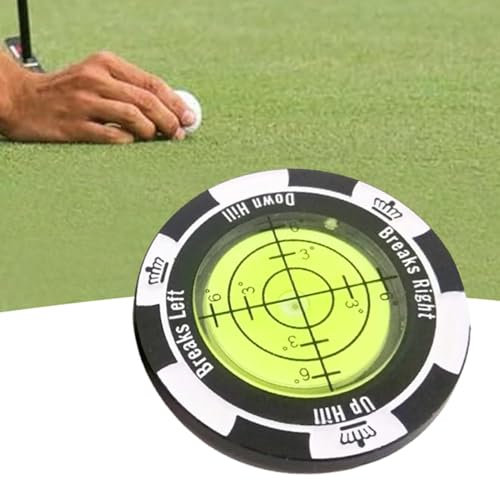 Golf Green Reader, Golf Ball Marker Spirit Levels, Golf Markers For Putting Green, Zinc Alloy Sensitive Green Reader Ball Marker With Clear Scale, Precise Multifunctional Pocket Size Reading Aid