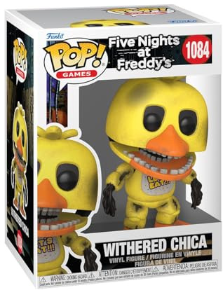 Funko Pop! Games: Five Nights at Freddy's (FNAF) - Withered Chica The Chicken - Vinyl-Sammelfigur - Geschenkidee - Offizielle Handelswaren - Spielzeug Für Kinder und Erwachsene - Video Games Fans