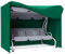 Outsunny 3 Seater Garden Swing Cover, Waterproof Swing Chair Cover, Windproof and Anti-UV 420D Outdoor Swing Bench Cover with Zip, 220 x 125 x 172cm, Green
