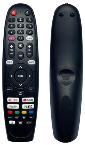 IOOIQQ Télécommande pour TV Edenwood ED50A03UHD-EL ED40A00FHD-EL ED65A04UHD-EL.ED40A02FHD-EL ED32A04HD-EL,ED55A08UHD-VE