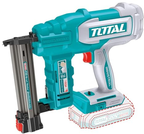 TOTAL Professioneller Akku-Nagler, 20 V, 2 Nägel, kompatibel F15-F35, Ladegerät 105 Nägel, Modell TCBNLI2005, Elektrowerkzeug ohne Akku und Ladegerät