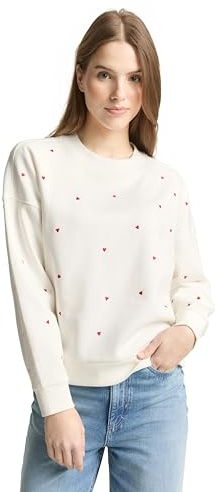 Tom Tailor Denim Damen Sweatshirt mit Stickerei