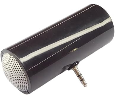 Orolotay Mini Speaker 3.5mm Portable Speaker Mini Amplified Speaker Plug and Play for Mobile Phones and Tablets Black