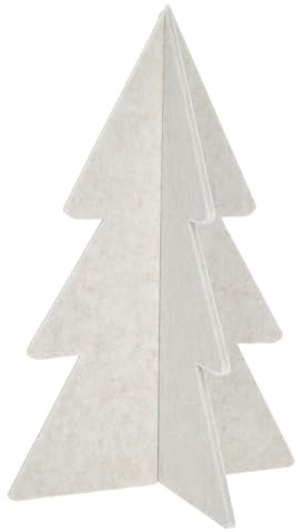 itsisa 3D Filz Tannenbaum zum Stellen H:80 cm in Weiss - Weihnachtsdeko, Weihnachtsbaum, Weihnachten Dekoration, Adventsdeko, Winterdeko