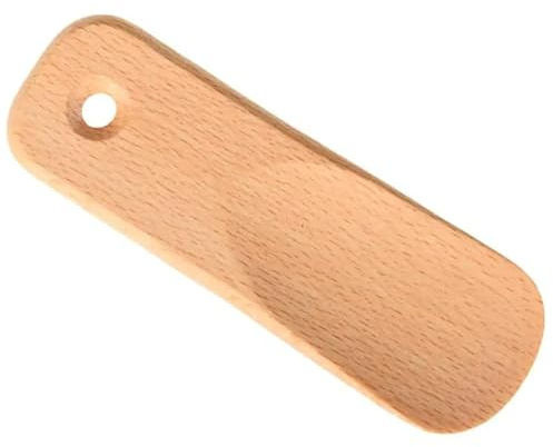 Wooden World - Chausse-pied compact en bois, petit, pour sacs à main et voyages, version de poche - 12 cm