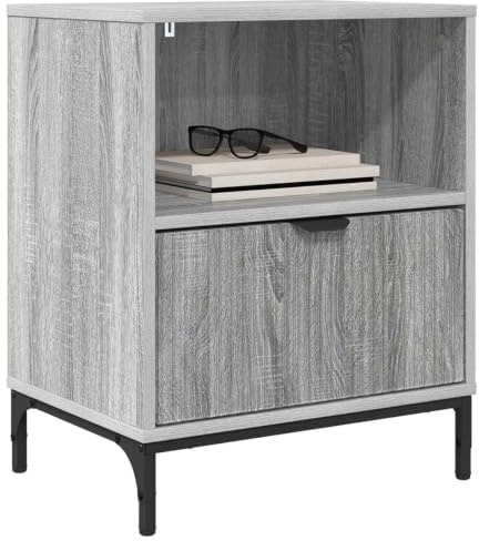 vidaXL Modern Simple Minimalist Bedroom Night Table with Storage Space